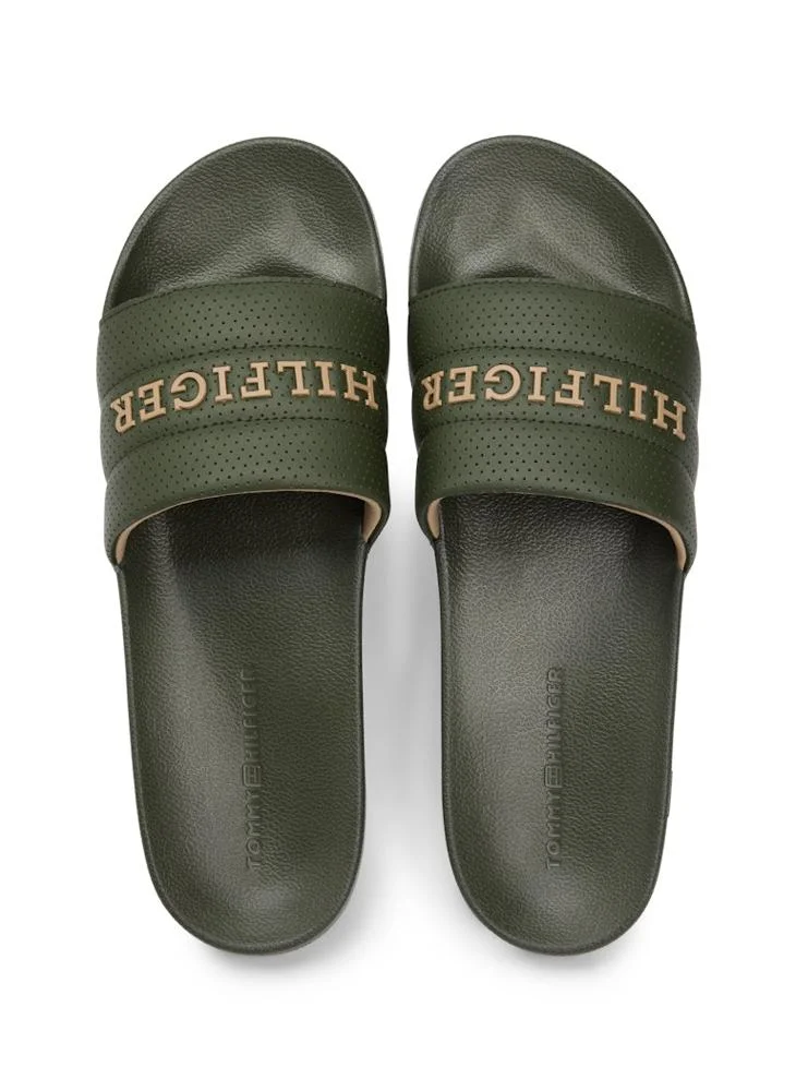 TOMMY HILFIGER Arctic Spruce Marco Pool Slides for Men | Best Price UAE